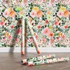 Wallpapers kleurrijke huishouden muur decor bloemen behang slaapkamer peel en stok bloempaneel pvc zelfklevende sticker