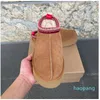 Tazz Slippers voor vrouwen Tasman Fur GLIDES Australië Classic Ultra Mini Platform Boot Slip-on suède wol laars mix ugglies winter schapen huid laarsjes