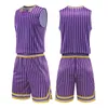 Set da corsa per bambini Basket da basket per adulti Set di uomini abiti da uomo Stripe abbigliamento sportivo Shorts Shorts Stupy Team Uniform Custom 230821
