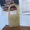 Totes misturadas geléia de acrílico com contas transparentes para mulheres feitas artesanais bolsas claras bolsas de verão tutes de praia hkd230822