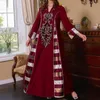 Etnische kleding 2023 Ramadan Marokko Kaftan Party Jurk Eid Gebed Moslim Abaya Jurken Women Turkije India Dubai Arabische mantel Midden -Oosten jurk