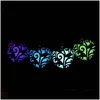 Feestdecoratie fluorescentieketting vrouwen houden van hart geschenkglow in de donkere hanger met 48 cm ketting blauw groen roze sieraden lz0487 d dhkqh