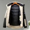 Herenjacks plus maat 10xl parkas mannen winter dikke jas jas mode casual patchwork parka mannelijk zwart big big big big