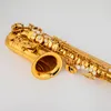 اليابان الجديدة 380 Alto Saxophone e electrophoresis flat electrophoresis gold musical musical action with case free shipping