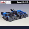 Diecast Model Maisto 1 24 Bugatti Bolide Supercarr Alloy Car Simulation Decoration Collection Gift Toy Die Casting Boy 230821