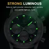 Armbandsur Poedagar Top Brand Luxury Man Watch Waterproof Chronograph Luminous Date armbandsur för män kvartsläder Mäns klockor Sprots 230822