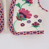 Мужские куртки Keyanketian Women Vintage Floral вышитые в вышивших жилетах.