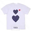 Totx Herren-T-Shirts spielen Designer-Shirts Marke Small Red Heart Badge Casual Top Polo Kleidung hochwertiger Großhandel billig