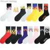 Sports sokken heren badmode trend Harajuku -stijl vlampijp katoensokken Europese en Amerikaanse straat hiphop skateboarden sokken Q230822