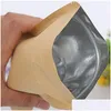 Packing Bags Wholesale Kraft Paper Mylar Storage Self Seal Pouches Aluminum Foil Heat Packaging Bag Lx0764 Drop Delivery Office School Dhqfs