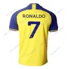 23/24 Al Nassr FC Soccer Jerseys Ronaldo 2023 2024 Home Yellow Cr7 Gonzalo Martinez Talisca Ghislain Konan Vincent Aboubakar Men Football Shirt