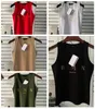 Vêtements de créateurs femmes gilet t-shirts robe d'été dames sexy épaule sans manches chemises mince t-shirt décontracté polyvalent de haute qualité dame hauts courts gilets