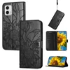 Stylish Sunflower Pu Leather Plånbok Fall för Google Pixel 8 Pro 7 7A 6 6A Moto G73 E13 G72 G62 G52 G53 Edge 30 Lite Fashion Flow ID Card Slot Cash Cover Book Pouch Pouch