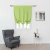 Curtain Solid Color 1 Piece Blackout Short Window Treatment Drape Door For Living Room Bedroom