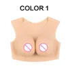 Breast Form Sile Forms Breastplate Round Collar B-G Cup Fake For Transgender Crossdressers Soft Cotton Filled Drop Delivery Dhfqs