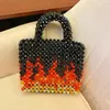 Abendbags gemischte Farben Perlen Handtasche Luxus handgefertigtes Geldmodelle Modedesigner Boho Beach Clutches Party kleine Einkaufstaschen B587 230821