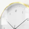Orologi da parete orologio nordico moderno design soggiorno di lusso orologio per la casa camera da letto calcia in metallo silenzioso regalo zegario