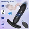 Massager Telescopic Anal Vibrator Masaż prostaty Stymulator wtyka