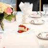 Vaisselle jetable 20 pièces, assiettes à fleurs, assiettes en papier pour la maison, couverts, salade, gâteau, apéritif, plateau à collation festif pour la mariée