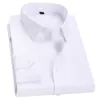 Camicie casual maschile camicia bianca a maniche lunghe Office Autumn Office Slip Professional Solid Color Suet 230822