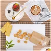 Förvaringspåsar Stand Up Kraft Paper Pack w/ Frosted Window Biscuit Doy Zipper Pouch LZ0492 Drop Delivery Home Garden Housekee Organisati Dhnyk