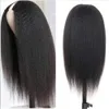 Kinky Straight U Part Wig Human Hair 30 Inch Brazilian Remy Human Hair Glueless U Part Kinky Straight Wig for Black Women