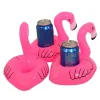 Mini piscina flamingo holder de bebida flutuante pode inflável flutuando piscina de banho de banho de praia brinquedos zz zz