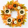 Dekorativa blommor Happy Halloween Pumpkin Hanging Decor Garland Thanksgiving Door Wall Decorations For Home Autumn Outdoor Pendants