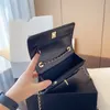 Francuska marka designerka crossbody channell torba klasyczna seria Diamond kratek damski metalowy łańcuch klapy mini wysokiej jakości szycie torebka z pojedynczym ramię