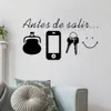 Autocollants muraux en vinyle avec phrases espagnoles, sparadrap de décoration pour salon et chambre à coucher, papier peint Mural 230822