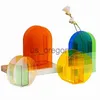 Vazen Groothandel Noordse minimalistische stijl Acrylkleur Acryl Vase Floral Vase Model Room Decoratieve ornamenten X0821