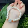 Link Bracelets Bracelet Pearl Feminino Avançado Moda Versátil Simple Atmosfera Envie a namorada como um presente para