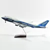 Diecast model Jason Tutu CM Origineel Boeing 747 Vliegvliegtuigvliegtuig 1 160 Schaalharsvliegtuigen Vliegtuigen W Licht 230821