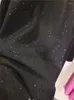 女性用Tシャツ女性ドリルダイヤモンドTシャツ丸首のスパンコールティールースミディアムレングスサマーコットンビーズビーズTシャツジャンパー作物