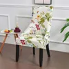 Stoelbedekkingen Spandex hellend deksel Hoge achterkant Elastische fauteuil accent Dineren Noordse bloemen Office Zit Slipcover