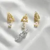 Afitos de alta qualidade de cor de cobre embutido zircão retro flores de renda 1pcs para acessórios para jóias de moda DIY
