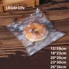 LBSISI Life Soft PE Frosted Plastic Bag For Bread Toast Cookie Candy Disposible PE Top Open Flat Food Gift Bags 201015255H