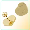 Brincos de coração de alta qualidade para mulheres Romântico Adorável Brincos de aço inoxidável com letras em inglês Brincos de casamento 9319386