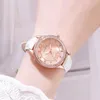 Нарученные часы роскошные бриллиантовые Quartz Watch Женщины модные кожаные ремни наручные часы Montre Femme Relogio Drop Gifts