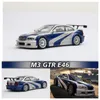 Diecast Model GP in Voorraad 1 64 M3 GTR E Game Protagonist Legering Ama Auto Collectie Miniatuur Carros Speelgoed 230821