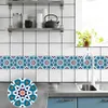 Wall Stickers 10pcs Morocco Style Tiles Sticker Kitchen Backsplash Wardrobe Bathroom Decor Peel Stick Waterproof Art Decals 230822