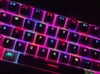 Keyboards 104 Pcs Mechanical Keyboard Keycaps Set OEM Backlit TwoColor ABS Purple White Key Cap for 6187104 Cherry MX Keycap 230821