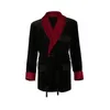 Blazer de terciopelo para hombre, chaqueta para fiesta, graduación, informal, solo para fumar, 1 pieza, Wear1172J