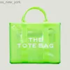 Totes 2023 Ny lyxmode PVC Tote Bag Famous Designer Transparent Jelly Tote stor kapacitet axel messenger väskor kvinnor handväska hkd230822