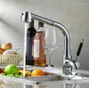 Keukenkranen Moderne stijl messing en koud water trekken uit mixerkraan uit