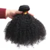 Koronkowe peruki Afro Kinky Curly Human Hair Bundles Brazlian Tissage Humain Hair Naturalne puszyste amerykańskie afrykańskie tkanie cheveux humain na Bulk 230822