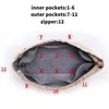 Cosmetische tassen kisten nylon organisator voor dames luxe handtas voering inzetstukken 230821