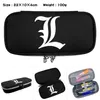 Kosmetiska väskor fall Death Note Cartoon Pencil Case Studenter Pen Bag Fashion Makeup 230821