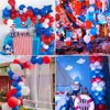 Другое мероприятие Вечеринка поставляется 103pcset Sea Blue Red Balloon Set Guten Net Chain Arch Fackge Decoration торговые центры 230821