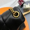 10A Specchio di qualità a specchio da donna con la borsa di stilista borse Loulou bottoni di lusso marca di borse di lusso classico borse a tracolla in pelle opaco